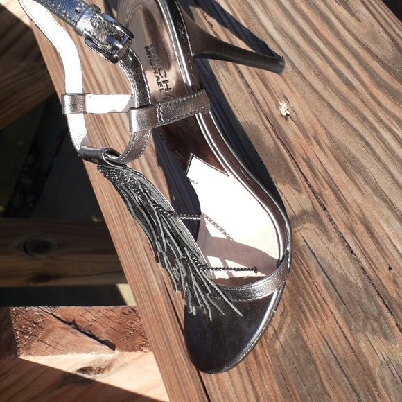 Michael Kors Silver Fringe Sandal - Picture 3 of 8
